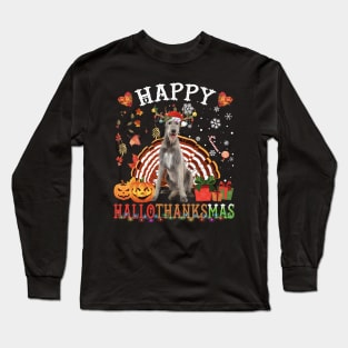 Halloween - Thanksgiving - Christmas Irish Wolfhound XMas Long Sleeve T-Shirt